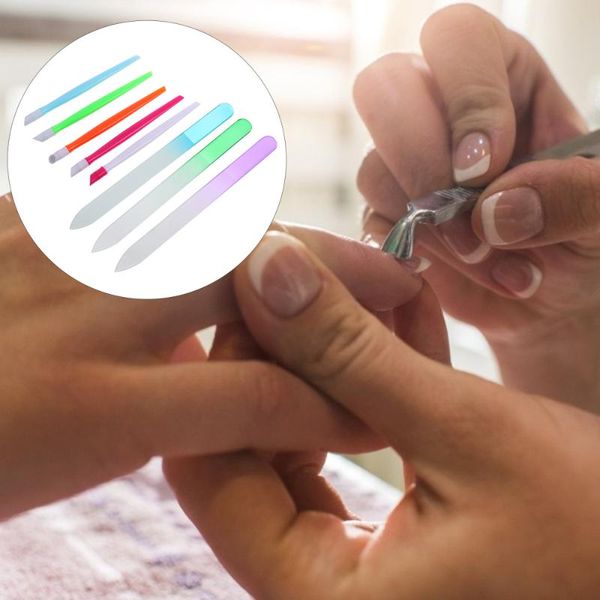 

nail art kits 68pcs glass manicure file polishing tool double-side shining