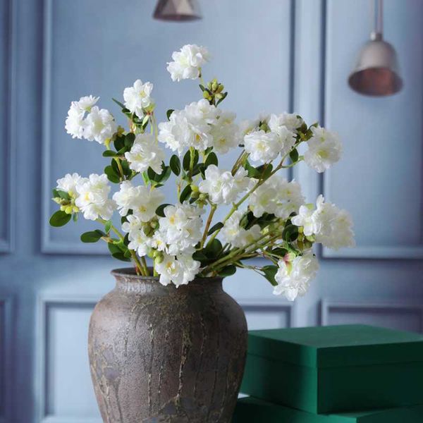 

decorative flowers & wreaths 1pc simulation flower cherry blossom artificial silk branch for home party decoration floral arrangement access