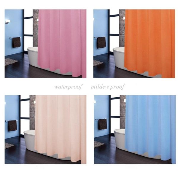 

shower curtains thickened plastic for bathroom decoration waterproof opaque solid color peva bath curtain accessories