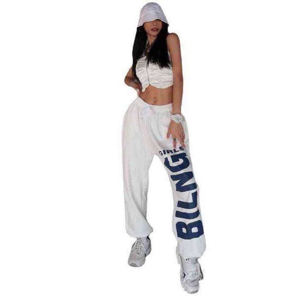 

casual pants hip hop jazz dance loose and slim sports women's leggings, Black;white