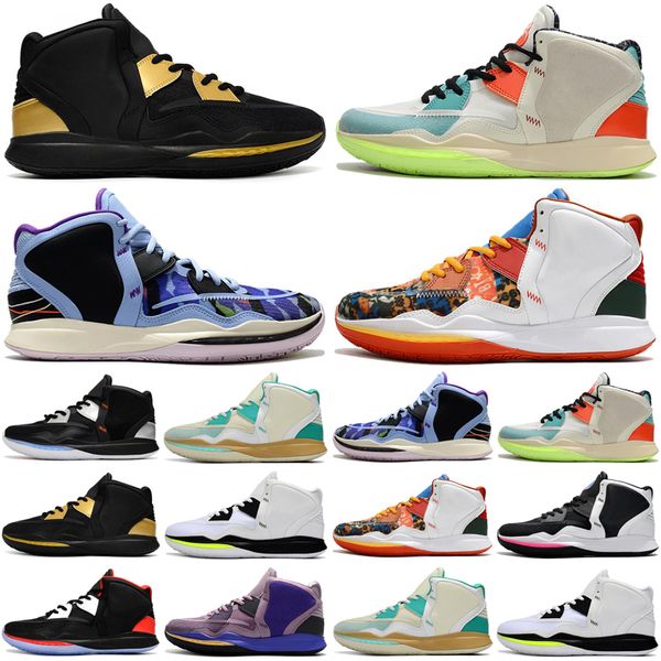 

kyrie 8 8s men basketball shoes fire and ice keep sue fresh aluminum jumpman mens trainers sports sneakers size 7-12 top
