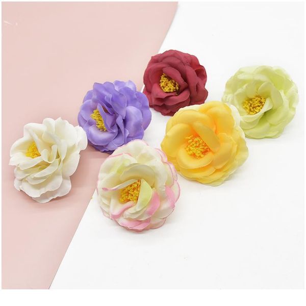 

10pcs stamen peony wedding holiday supplies decorative flowers wreaths candy box brooch headwear christmas decorations jllbgr