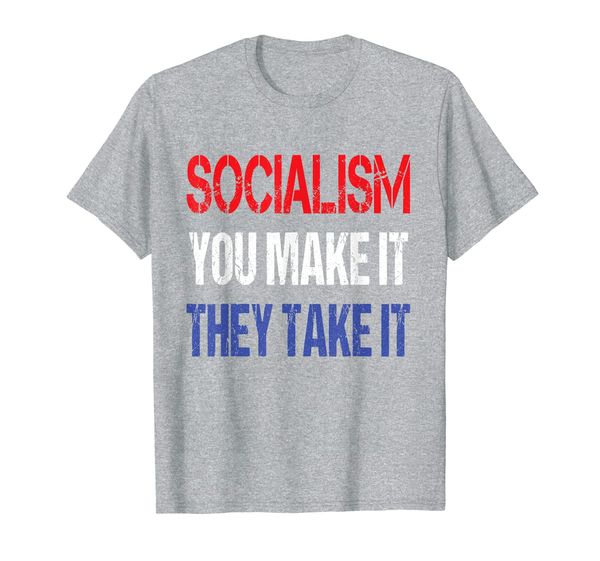 

anti-socialism anti-socialist against bernie sanders t-shirt, White;black