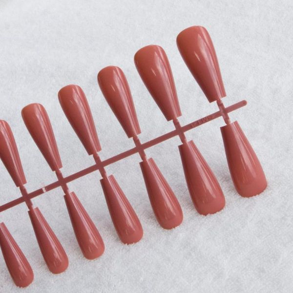 

nail art kits 5 sets/lot ballerina tips extra long false 18 options pure color fake nails manicure set decorations tools