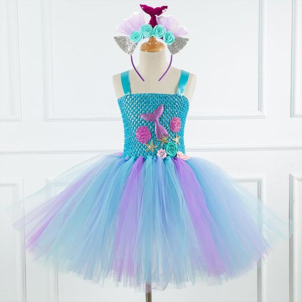 

girls mermaid candy kids girl dress lollipop modeling frock baby performance costumes summer children birthday party clothes, Red;yellow