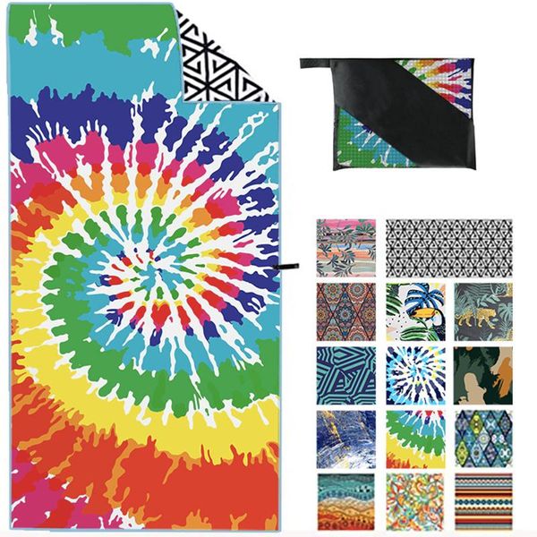 

yoga blankets beach towel microfiber super absorbent quick-dry travel blanket gym camping golf football outdoor sports