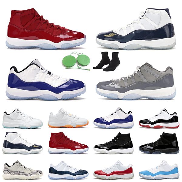 

jumpman 11 men women basketball shoes 11s low legend blue snake navy concord 45 outdoor sports sneaker