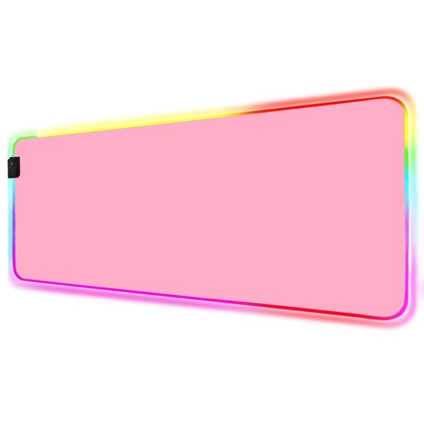 

mouse pads & wrist rests black and white pad gamer pink mat simple gaming led lights mousepad rgb computer accessories table large mats