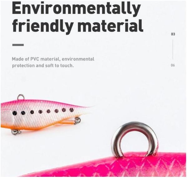 

1pcs sile vib jig hook whopper soft 9.5cm/11.5cm bait fishing lure fake bait package lead fish soft vib l jllehk