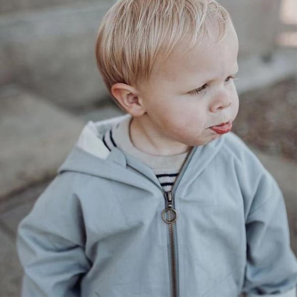 

jackets ins 2021 spring autumn baby girls solid zipper long sleeve hoodies coats kids outwear clothes for boys children unisex, Blue;gray