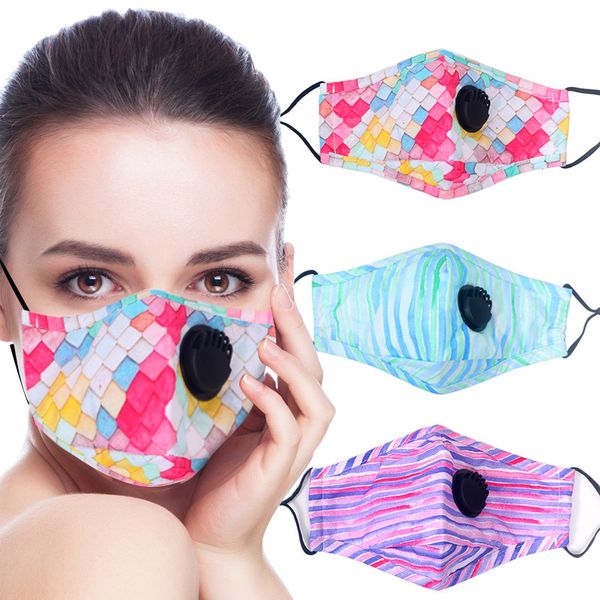 

pure fashion cotton stripe tie dyeing colorful anti haze pm2.5 mask spring and summer three-dimensional