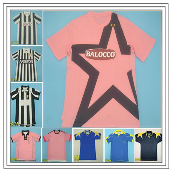 

retro pirlo del piero 85 91 95 96 97 98 99 00 20 soccer jerseys inzaghi vieri tacchinardi conte dybala davids classic, Black;yellow