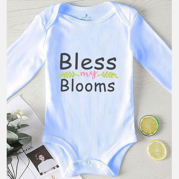 

toddler romper newborn clothing infant girl outfit kids' things baby boy clothes set winter letter printing children jumpsuits, Blue