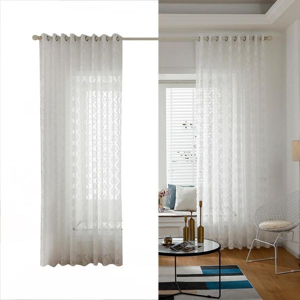

curtain & drapes white sheer voile window panel with ring for kitchen bedroom and living room