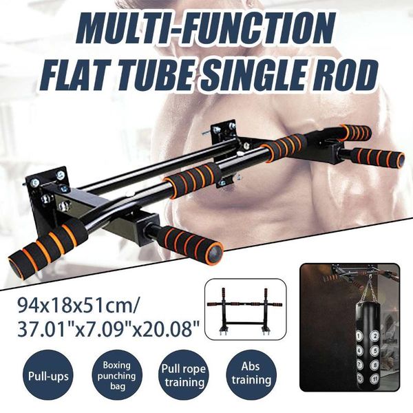 

door wall horizontal bars steel 150kg home gym workout chin push up pull up training bar sport fitness sit-ups fitness equipment