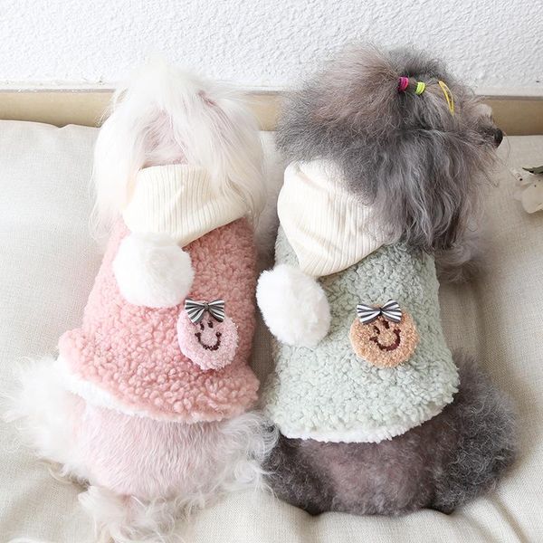 

dog apparel pet shirt smile baby puppy coat pets cat warm clothes sweatshirt winter