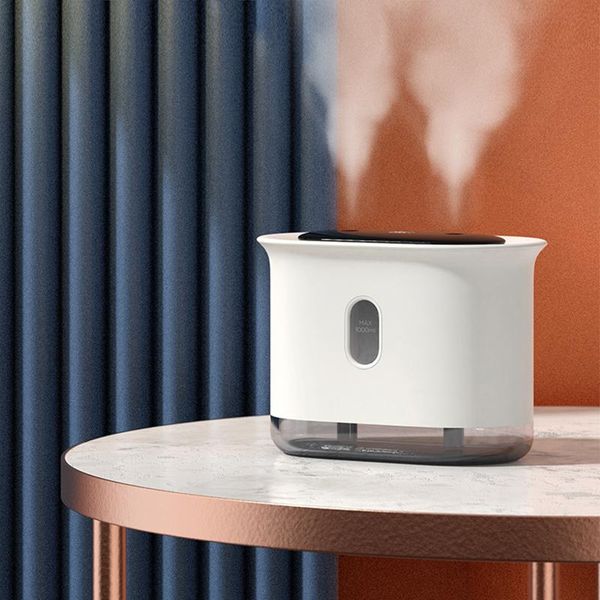 

1000ml usb air humidifier dual mist ultrasonic aroma diffuser mist maker with colorful led light office deskhumidification