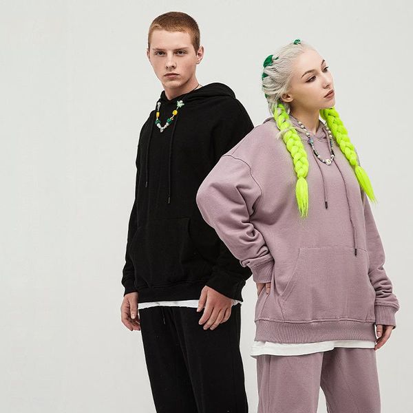 

men's hoodies & sweatshirts winter menswear hoodie retro american street style, Black