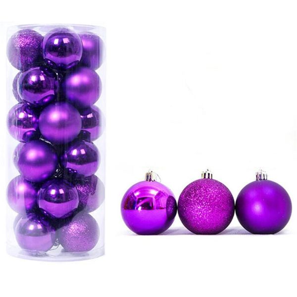 

factory outlet christmas decoration 24pcs christmas ball ornaments xmas tree pendants 3cm 4cm 6cm baubles balls for holiday wedding party de