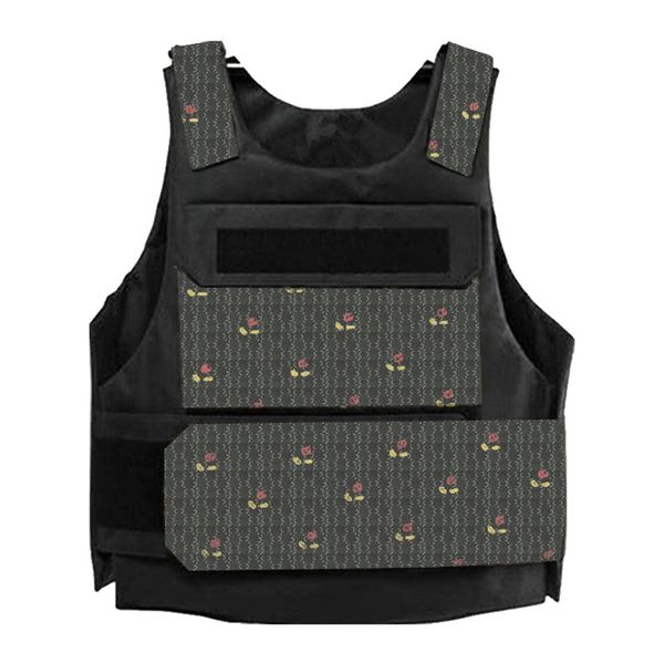 

streetwear tactical vests outdoor protective vest multi color sports outerwear hip hop street style clothing camping hiking accessories, Black;white