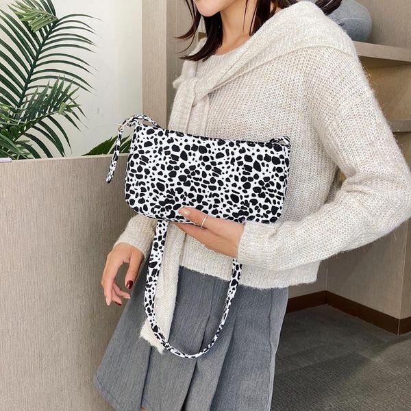

cross body vintage small shoulder travel totes plush leopard pattern messenger commuter bag fashion exquisite shopping