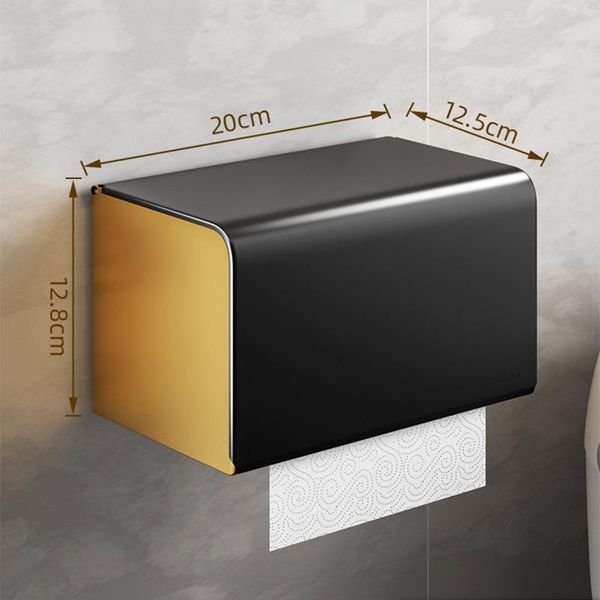 

toilet paper holders black golden aviation aluminum holder light luxuy bathroom hardware accessories tissue rack for decoration