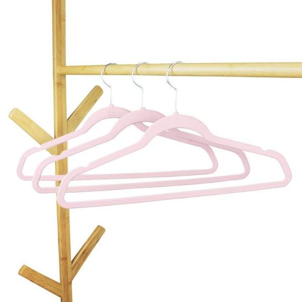 

hangers & racks 45cm 10 pcs/lot non-slip seamless velvet flocking without mark space saving men's and women's clothing storage
