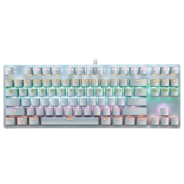 

keyboards k550 punk mechanical keyboard four fashionable u-shaped floating 87 key cap green shaft office notebook professional