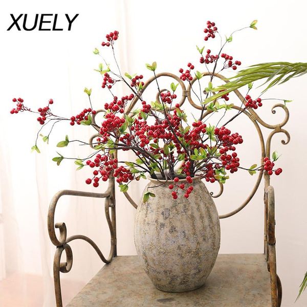 

100cm big berry simulation fruit christmas fruit flower arrangement home living room bedroom decoration diy scene layout
