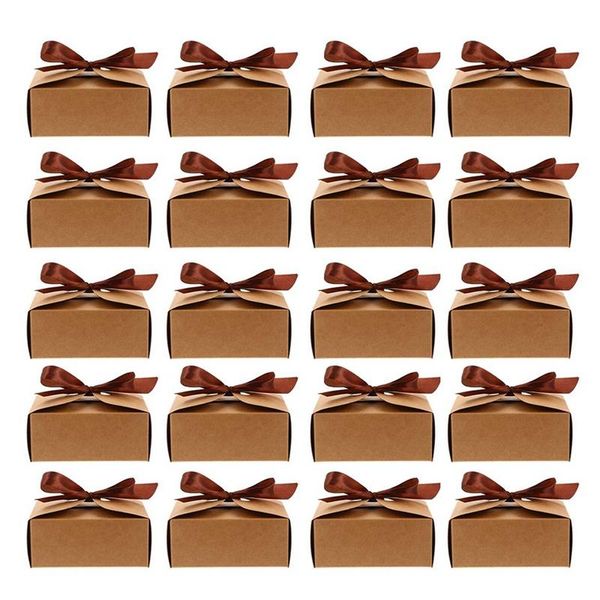 

gift wrap 20 pcs kraft paper candy box wedding gifts and boxes chocolate baking party accessories band