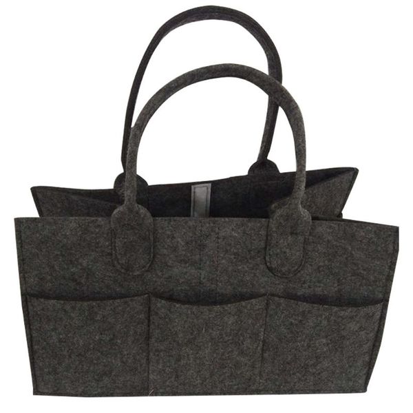 

diaper bags felt multi pocket organizer tote bag shopping large capacity portable basket travel storage baby camping with handle