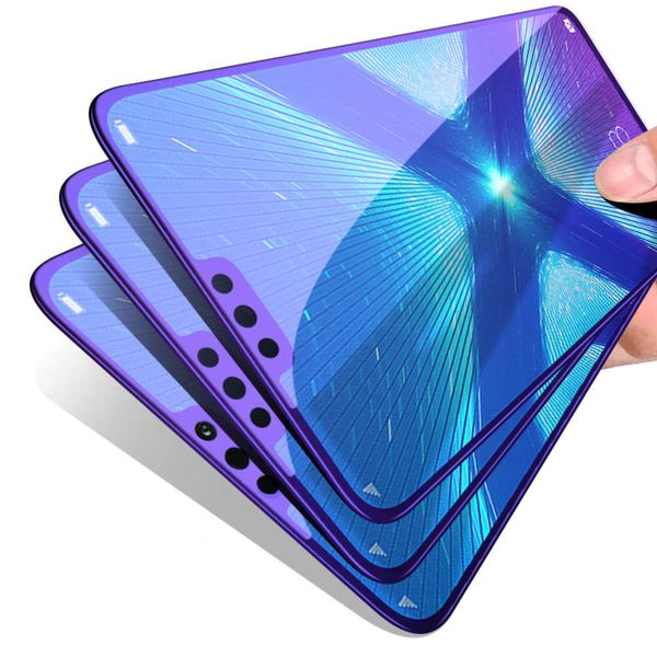 

huawei glory play 9x toughened 8xmax full screen coverage 9a8c purple light 7a / 6x anti fingerprint protection film