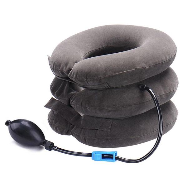 

pillow neck home office travel 3-layered air inflatable vertebra auxiliary tools support assistant almohada