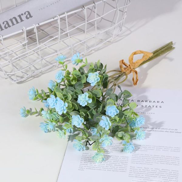 

1 bunches of high-quality artificial flowers in 6 colors for decorating rooms,weddings,birthday parties,and home crafts sq0156