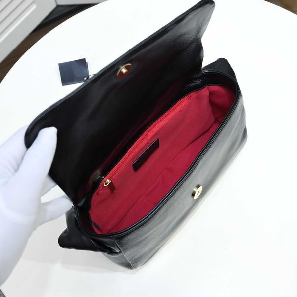 

2021 new bag classic lady handbag diagonal bag leather 25-14-6