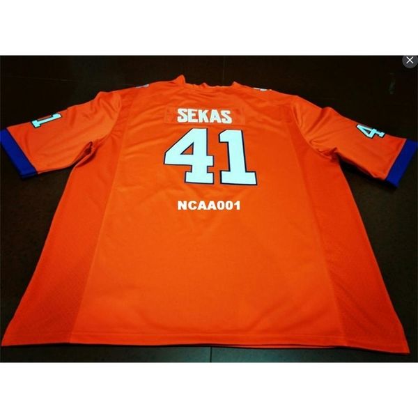 

001 clemson tigers #41 connor sekas orange white college jersey or custom any name or number jersey, Black