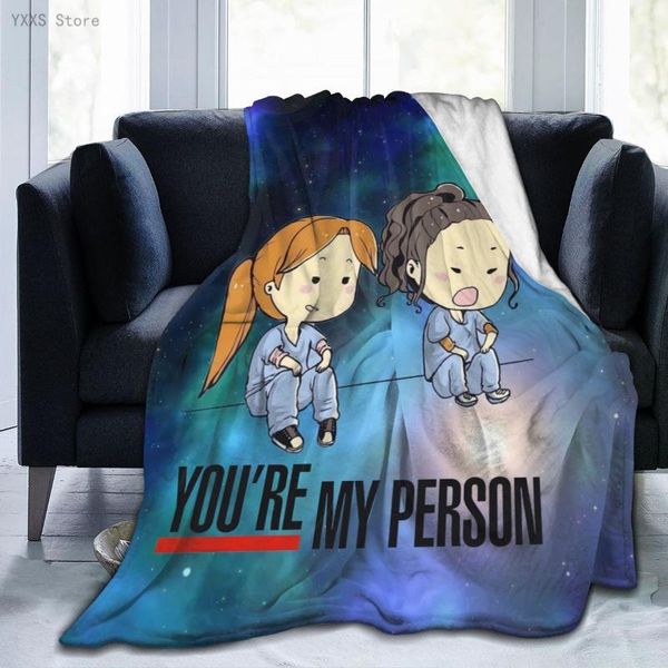 

blankets you're my person 3d cartoon sherpa blanket warm super soft flannel office nap bedspread sofa bedding plush quilt plaids