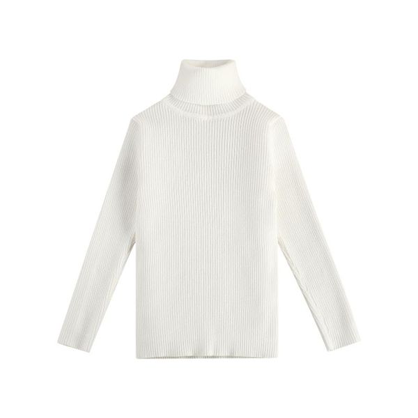 

boys turtleneck sweater for baby girls winter clothes 2021 autumn kids warm pullover knitted solid color sweaters 1-6 years, Blue