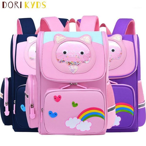 Mochila DORIKYDS, mochilas escolares para niñas, mochilas para niños, mochila escolar de princesa bonita y dulce, bolsa de libros impermeable para estudiantes de primaria