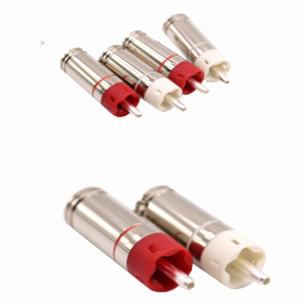 

smart power plugs hifi diy silver plated or gold brass male audio rca plug connector jack for 9mm max cable