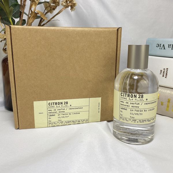Perfume neutro para mulheres e homens spray especial 100ml Citron 28 Presente Fragrância de Encanto entrega gratuita