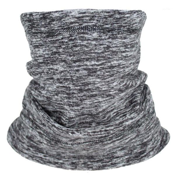 

cycling caps & masks autumn winter cotton scarf o ring collar neckerchief windproof dustproof warm high neck fleece thickened scarf/1, Black