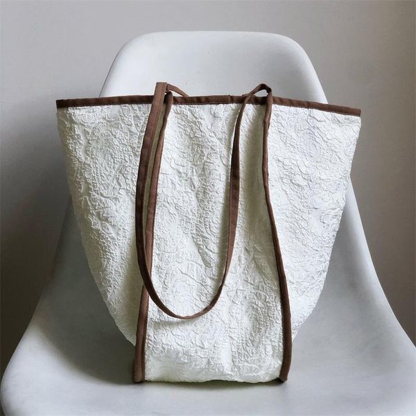 

evening bags casual lady's personality design splicing canvas bag 2021 korean fashion large-capacity one-shoulder underarm handbag