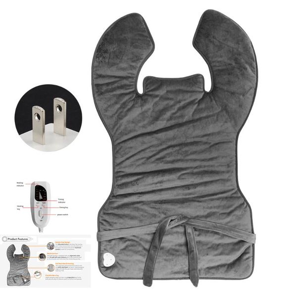 

carpets 4 time settings portable adjustable temperature electric heating pad button for neck back leg warm pain relief soft winter waist