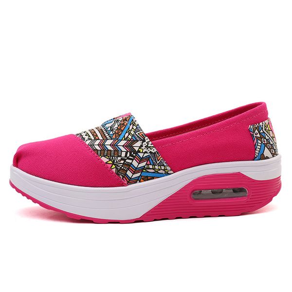 

2020 new fashion rocking shoes womens summer sandals breathable womens rocking shoes rocking shoes summer slip-on platform, Black;white