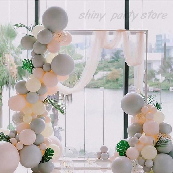 

5-36inch pink gold gray balloon party decoration latex balloons happy birthday wedding proposal setting helium balloon kids toy