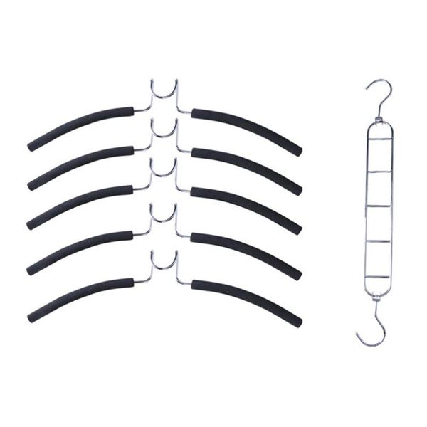 

1pc multi-layer wardrobe hanger metal multifunction detachable clothes hanger