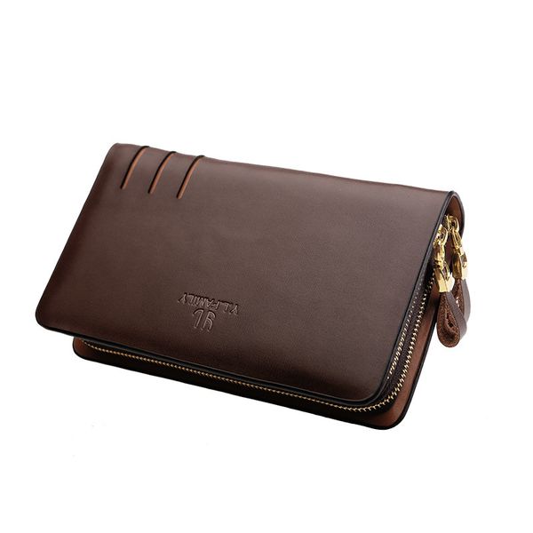 

cowhide men's new clutch purse large-capacity men's handbag bag double-layer 2020 men's clutch wallet bag leather leather qlu, Red;black