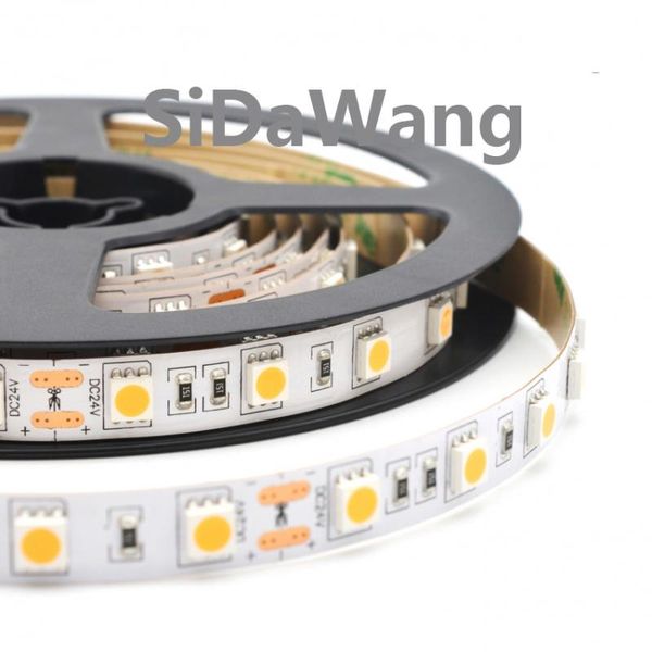 

strips led strip dc12v/24v 60leds/m flexible light rgb 300leds 5m/lot