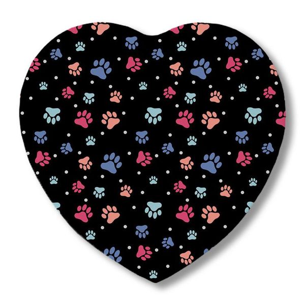 

table runner cute colorful black heart coasters absorbent drink coffee friends ceramic modern party cool